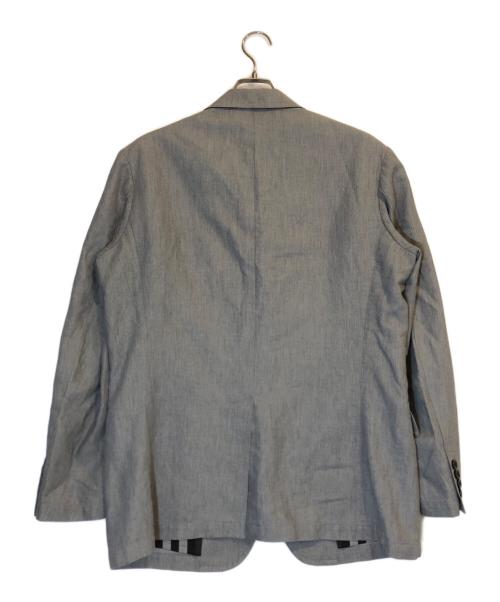 BURBERRY LONDON（バーバリーロンドン）BURBERRY LONDON (バーバリーロンドン) リネン混テーラードジャケット グレー サイズ:LLの古着・服飾アイテム