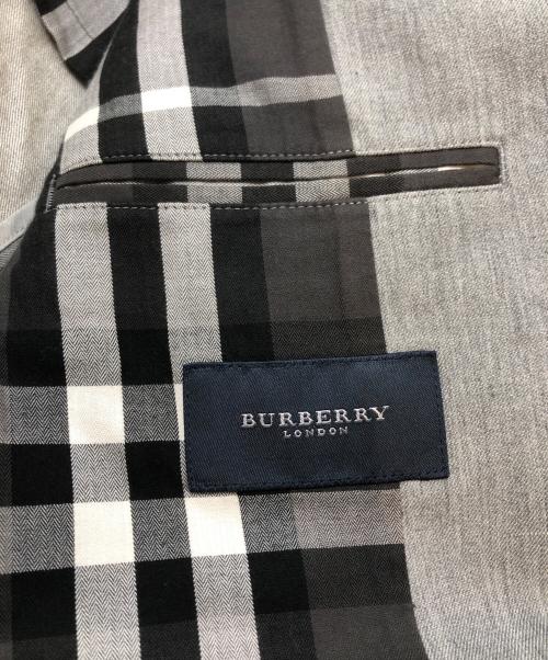 BURBERRY LONDON（バーバリーロンドン）BURBERRY LONDON (バーバリーロンドン) リネン混テーラードジャケット グレー サイズ:LLの古着・服飾アイテム