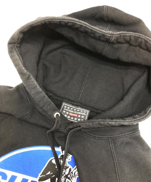 SUPREME（シュプリーム）SUPREME (シュプリーム) Hysteric Glamour (ヒステリックグラマー) Dynamite Hooded Sweatshirt ブラック サイズ:Mの古着・服飾アイテム