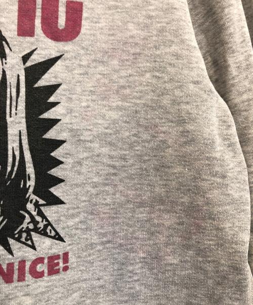 Hysteric Glamour（ヒステリックグラマー）Hysteric Glamour (ヒステリックグラマー) プリントスウェット グレー サイズ:Lの古着・服飾アイテム