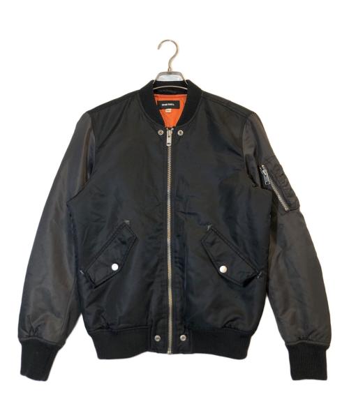DIESEL（ディーゼル）DIESEL (ディーゼル) MA-1ジャケット ブラック サイズ:Mの古着・服飾アイテム