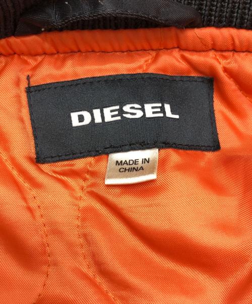 DIESEL（ディーゼル）DIESEL (ディーゼル) MA-1ジャケット ブラック サイズ:Mの古着・服飾アイテム
