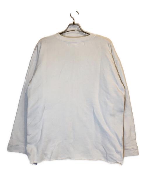 OFFWHITE（オフホワイト）OFFWHITE (オフホワイト) TAPE OVER CREWNECK ホワイト サイズ:Sの古着・服飾アイテム