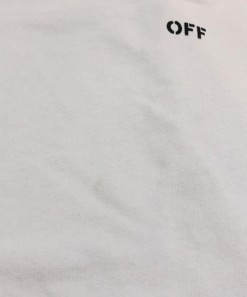 OFFWHITE（オフホワイト）OFFWHITE (オフホワイト) TAPE OVER CREWNECK ホワイト サイズ:Sの古着・服飾アイテム