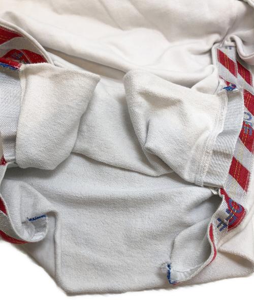 OFFWHITE（オフホワイト）OFFWHITE (オフホワイト) TAPE OVER CREWNECK ホワイト サイズ:Sの古着・服飾アイテム