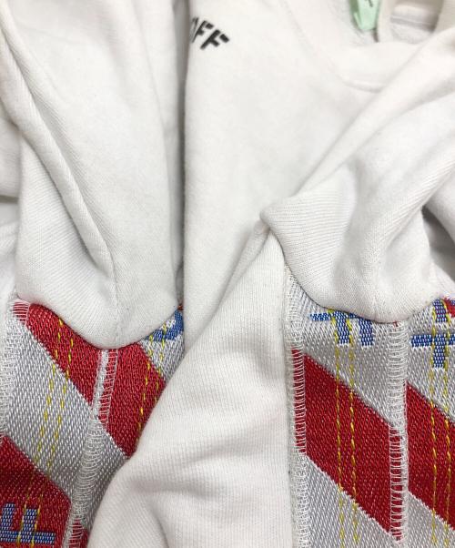 OFFWHITE（オフホワイト）OFFWHITE (オフホワイト) TAPE OVER CREWNECK ホワイト サイズ:Sの古着・服飾アイテム