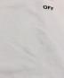 中古・古着 OFFWHITE (オフホワイト) TAPE OVER CREWNECK ホワイト サイズ:S：13000円