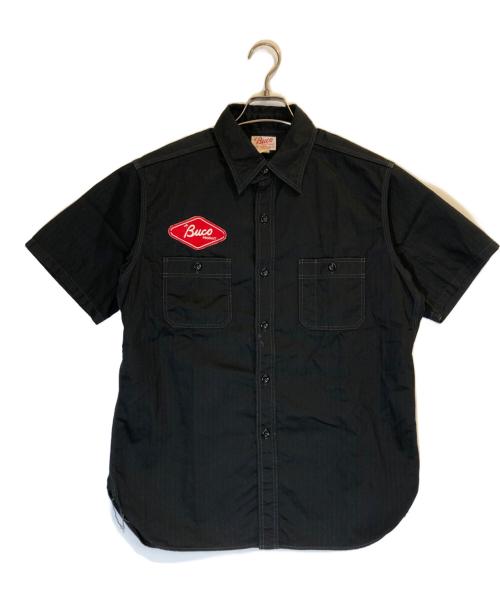 THE REAL McCOY'S（ザ・リアルマッコイズ）THE REAL McCOY'S (ザ・リアルマッコイズ) BUCO CLUB SHIRT S/S ブラック サイズ:15の古着・服飾アイテム
