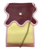 nori enomotoノリ エノモト）の古着「wave leather iphone folder」｜ピンク