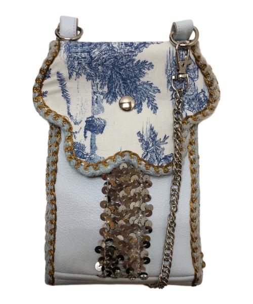 nori enomoto（ノリ エノモト）nori enomoto (ノリ エノモト) wave leather iphone folder ブルー サイズ:表記なしの古着・服飾アイテム