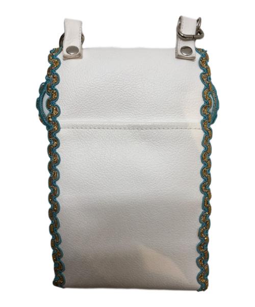 nori enomoto（ノリ エノモト）nori enomoto (ノリ エノモト) wave leather iphone folder ホワイトの古着・服飾アイテム