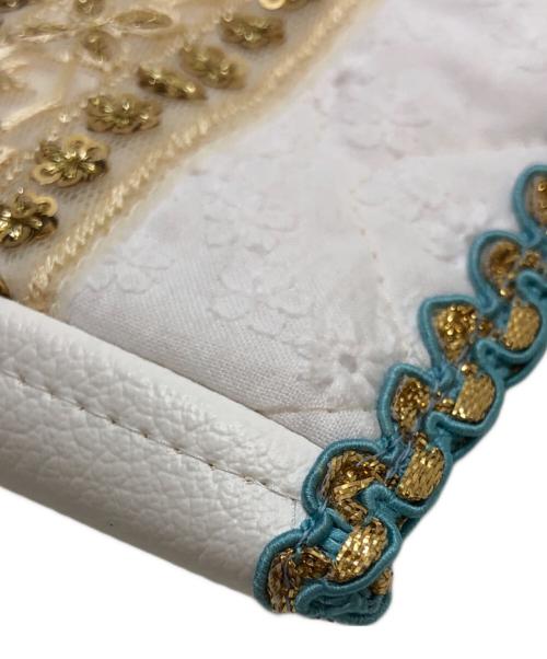 nori enomoto（ノリ エノモト）nori enomoto (ノリ エノモト) wave leather iphone folder ホワイトの古着・服飾アイテム