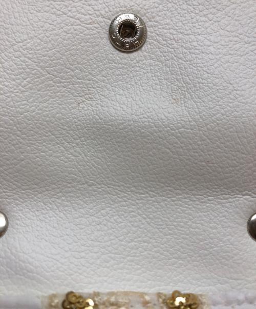 nori enomoto（ノリ エノモト）nori enomoto (ノリ エノモト) wave leather iphone folder ホワイトの古着・服飾アイテム