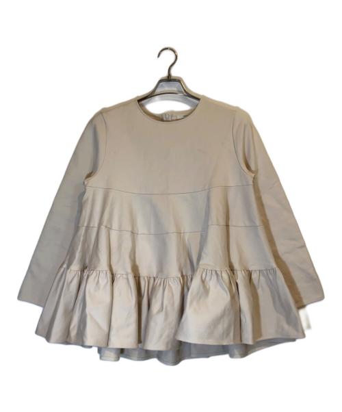 YORI（ヨリ）YORI (ヨリ) ぬくぬくティアードフリルブラウス アイボリー サイズ:38の古着・服飾アイテム