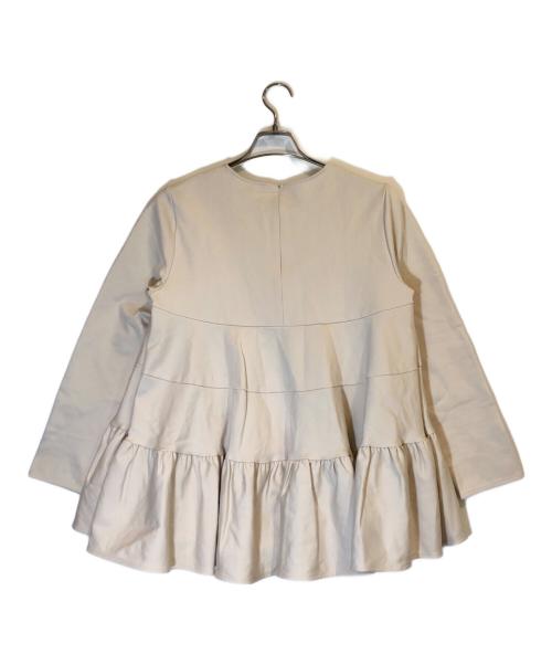 YORI（ヨリ）YORI (ヨリ) ぬくぬくティアードフリルブラウス アイボリー サイズ:38の古着・服飾アイテム