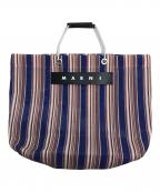 MARNIマルニ）の古着「ストライプトートバッグ」｜ブルー