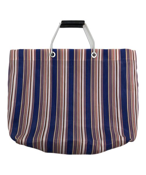 MARNI（マルニ）MARNI (マルニ) ストライプトートバッグ ブルーの古着・服飾アイテム