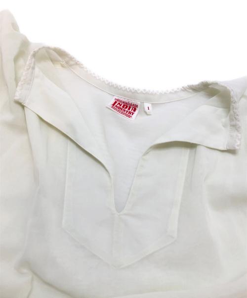 INDIA INDUSTRY（インディアインダストーリー）INDIA INDUSTRY (インディアインダストーリー) エンブロイダリーシャツワンピース アイボリー サイズ:1の古着・服飾アイテム