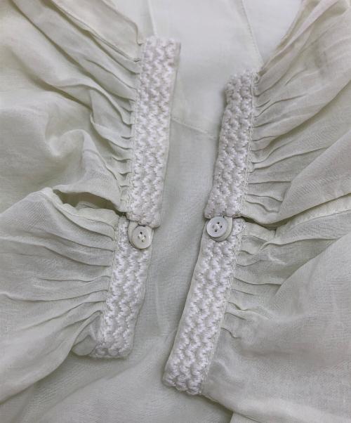 INDIA INDUSTRY（インディアインダストーリー）INDIA INDUSTRY (インディアインダストーリー) エンブロイダリーシャツワンピース アイボリー サイズ:1の古着・服飾アイテム