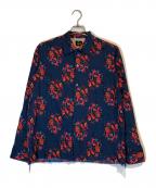 Needlesニードルズ）の古着「Cut-Off Bottom One-up Shirt Wool Twill」｜ブルー