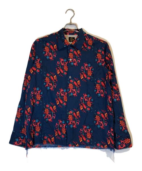 Needles（ニードルズ）Needles (ニードルズ) Cut-Off Bottom One-up Shirt Wool Twill ブルー サイズ:Ｓの古着・服飾アイテム