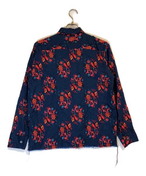 Needles（ニードルズ）Needles (ニードルズ) Cut-Off Bottom One-up Shirt Wool Twill ブルー サイズ:Ｓの古着・服飾アイテム