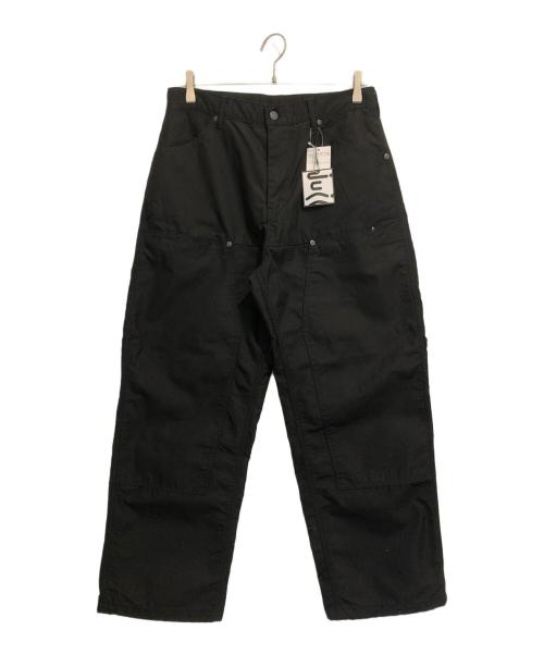 null（ヌル）null (ヌル) ダブルニーパンツ ブラック サイズ:M 未使用品の古着・服飾アイテム