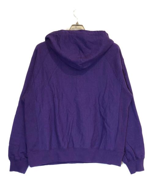ULTERIOR（アルテリア）ULTERIOR (アルテリア) FADED SILKY TERRY RW HALF ZIP HOODIE パープル サイズ:3の古着・服飾アイテム