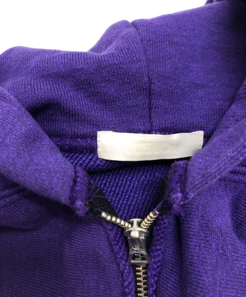 ULTERIOR（アルテリア）ULTERIOR (アルテリア) FADED SILKY TERRY RW HALF ZIP HOODIE パープル サイズ:3の古着・服飾アイテム