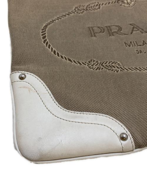 PRADA（プラダ）PRADA (プラダ) ジャガードショルダーバッグ ブラウン サイズ:表記なしの古着・服飾アイテム