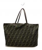 FENDIフェンディ）の古着「ズッカ柄トートバッグ」｜ブラウン