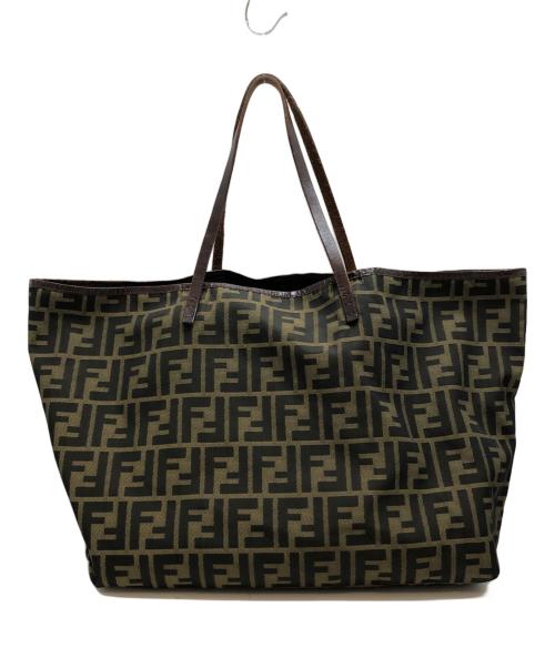 FENDI（フェンディ）FENDI (フェンディ) ズッカ柄トートバッグ ブラウンの古着・服飾アイテム