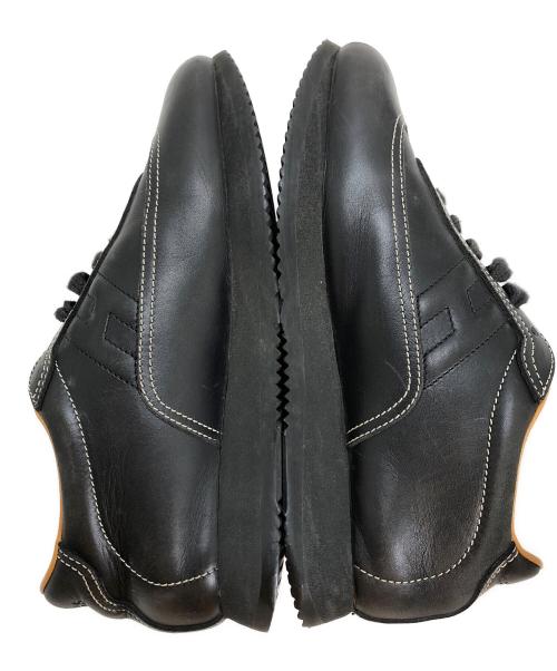 HERMES（エルメス）HERMES (エルメス) Hロゴレザースニーカー ブラック サイズ:36の古着・服飾アイテム