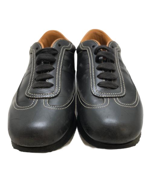 HERMES（エルメス）HERMES (エルメス) Hロゴレザースニーカー ブラック サイズ:36の古着・服飾アイテム