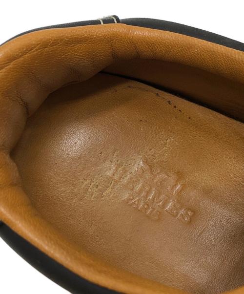 HERMES（エルメス）HERMES (エルメス) Hロゴレザースニーカー ブラック サイズ:36の古着・服飾アイテム