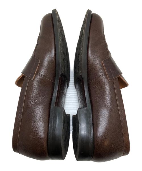 HIROKAWA（ヒロカワ）HIROKAWA (ヒロカワ) SCOTCH GRAIN (スコッチグレイン) コインローファー ブラウン サイズ:24 1/2の古着・服飾アイテム