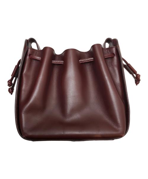 A.P.C.（アーペーセー）A.P.C. (アーペーセー) 巾着ショルダーバッグ ボルドーの古着・服飾アイテム