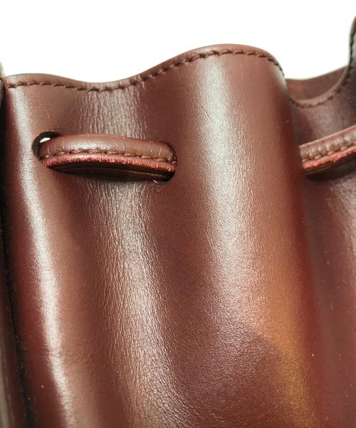 A.P.C.（アーペーセー）A.P.C. (アーペーセー) 巾着ショルダーバッグ ボルドーの古着・服飾アイテム