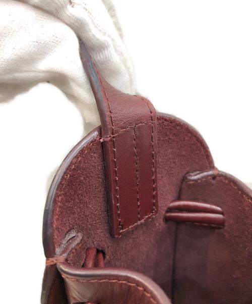 A.P.C.（アーペーセー）A.P.C. (アーペーセー) 巾着ショルダーバッグ ボルドーの古着・服飾アイテム