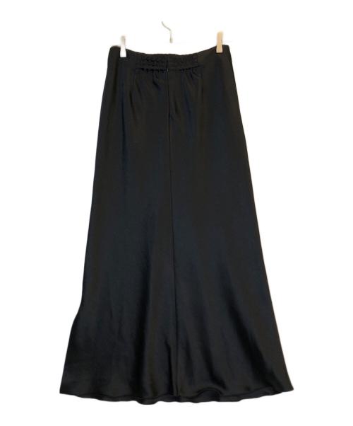 IENA（イエナ）IENA (イエナ) ダブルサテンロングスカート ブラック サイズ:40の古着・服飾アイテム