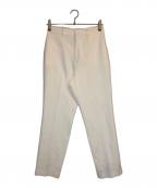 SOEJUソージュ）の古着「センタープレスパンツ」｜ホワイト