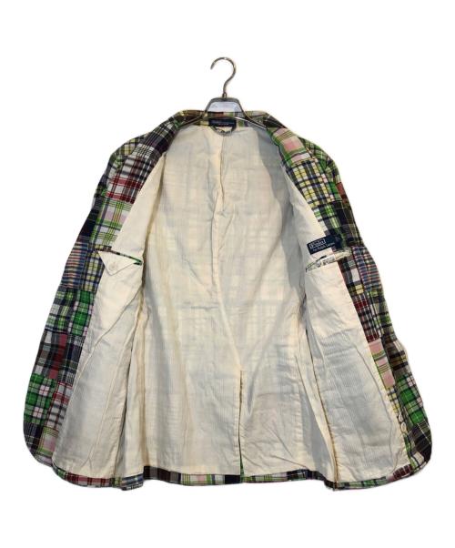 POLO RALPH LAUREN（ポロ・ラルフローレン）POLO RALPH LAUREN (ポロ・ラルフローレン) パッチワークテーラードジャケット マルチカラー サイズ:Lの古着・服飾アイテム