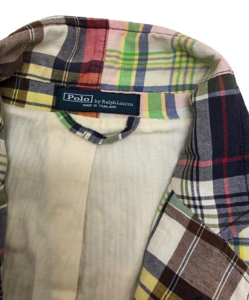 POLO RALPH LAUREN（ポロ・ラルフローレン）POLO RALPH LAUREN (ポロ・ラルフローレン) パッチワークテーラードジャケット マルチカラー サイズ:Lの古着・服飾アイテム