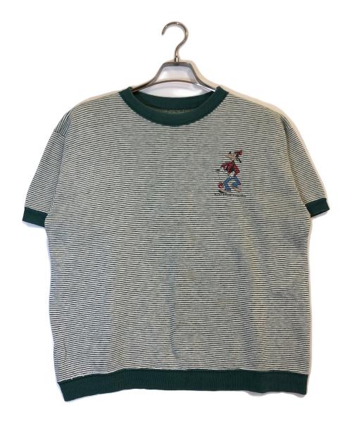 USED（ユーズド）USED (ユーズド) 半袖スウェット グリーン サイズ:表記なしの古着・服飾アイテム