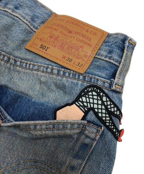 LEVI'S PReMIUM（リーバイス プレミアム）LEVI'S PReMIUM (リーバイスプレミアム) ユーズド加工デニムパンツ インディゴ サイズ:W30(76CM)の古着・服飾アイテム