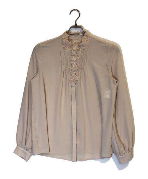 ANAYI（アナイ）ANAYI (アナイ) フラワーブラウス ベージュ サイズ:38の古着・服飾アイテム