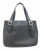 COACHコーチ）の古着「レザーハンドバッグ」｜ブラック