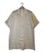 Y's for menワイズフォーメン）の古着「リネン混オープンカラーシャツ」｜アイボリー
