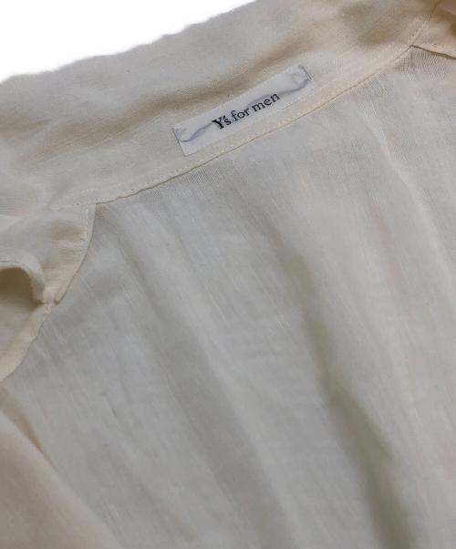 Y's for men（ワイズフォーメン）Y's for men (ワイズフォーメン) リネン混オープンカラーシャツ アイボリー サイズ:表記なしの古着・服飾アイテム