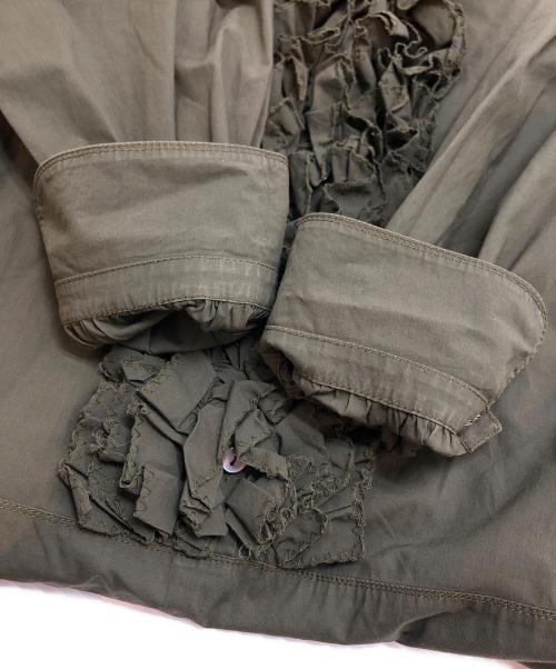 JIL SANDER（ジルサンダー）JIL SANDER (ジルサンダー) フリルワンピース カーキ サイズ:36の古着・服飾アイテム